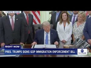 Read more about the article President Trump signs GOP immigration enforcement bill: LIVE