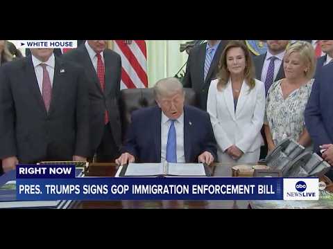 Read more about the article President Trump signs GOP immigration enforcement bill: LIVE