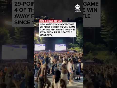 Read more about the article Knicks overcome 29-point deficit to defeat the Spurs in Game 4 of the NBA Finals