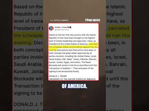 Read more about the article BREAKING: Trump cancels strikes on Iran, says deal signing will be announced
