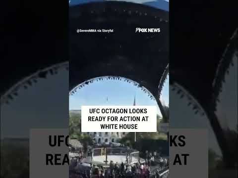 Read more about the article UFC Octagon looks READY FOR ACTION at White House #foxnews #news #us #fox