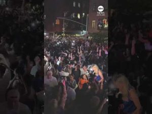 Read more about the article Celebrations break out in NYC as Knicks clinch NBA Finals