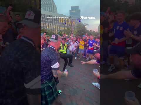 Read more about the article WATCH: Boston police officer steals the show at FIFA World Cup Fan Fest #shorts #soccer #sports