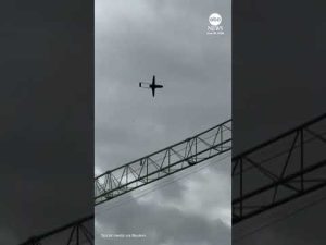 Read more about the article Video captures moment Ukrainian drone strikes building in town near Moscow