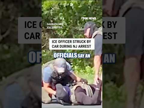You are currently viewing ICE officer struck by car during NJ arrest attempt #shorts #us #news