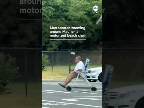 You are currently viewing Man spotted zooming around Maui on a motorized beach chair