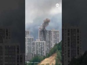 Read more about the article Ukrainian drone strikes Moscow tower block