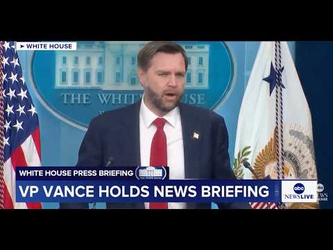 Read more about the article VP Vance holds White House press briefing: LIVE