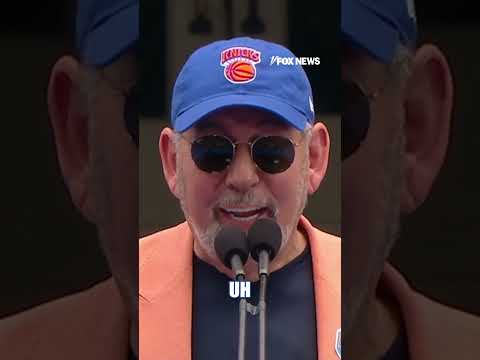 You are currently viewing Knicks owner JABS at Mamdani at city celebration #shorts