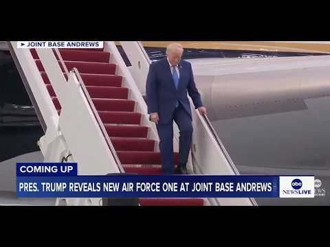 You are currently viewing Pres. Trump reveals new Air Force One at Joint Base Andrews: LIVE
