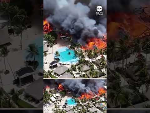 Read more about the article Tourist dead after massive fire breaks out at Dominican Republic resort, officials say