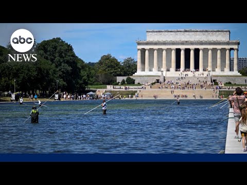 Read more about the article President Trump claims vandals are responsible for Reflecting Pool problems