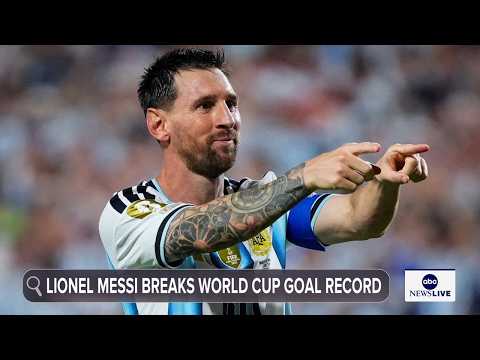 Read more about the article Argentina’s Lionel Messi breaks the World Cup scoring record