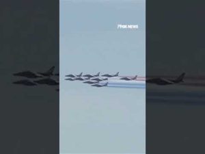 Read more about the article SEE IT: French fighter jets fly over Washington in rare tribute to America’s 250th birthday #shorts