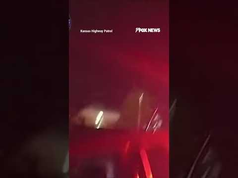 Read more about the article WATCH: Kansas state trooper has seconds to react before car crash #shorts #foxnews #news #us