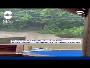 Read more about the article Floodwaters inundate Kentucky resident’s backyard