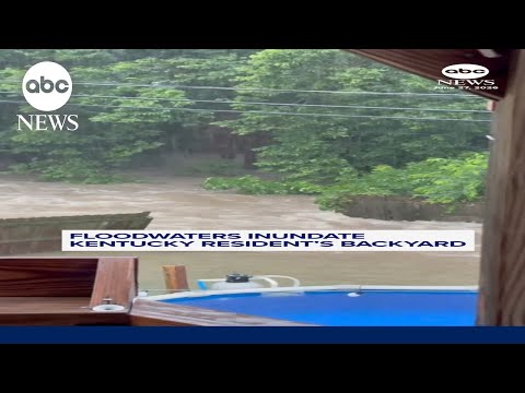 Read more about the article Floodwaters inundate Kentucky resident’s backyard