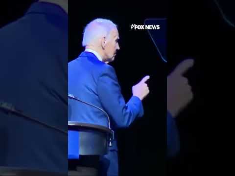 Read more about the article WATCH: Biden appears UNCERTAIN about where to exit the stage #shorts #news #us #foxnews