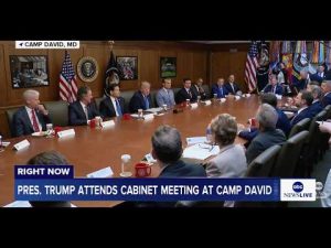 Read more about the article President Trump attends cabinet meeting at Camp David: LIVE