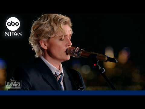 Read more about the article Brandi Carlile performs ‘America the Beautiful’ at the Statue of Liberty