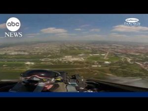 Read more about the article View from the cockpit of an F-22 flying over D.C.