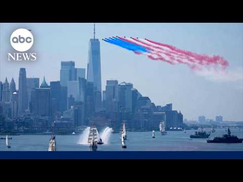 Read more about the article Vessels from around the world participate in parade of tall ships up  Hudson River