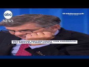 Read more about the article Interior Secretary on damage to reflecting pool