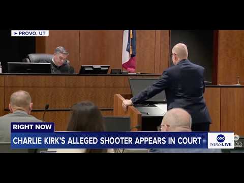 Read more about the article Charlie Kirk’s alleged shooter Tyler Robinson appears in court: LIVE