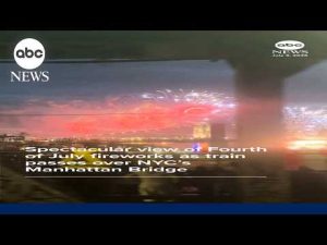 Read more about the article Subway passengers treated to spectacular view of NYC July 4th fireworks