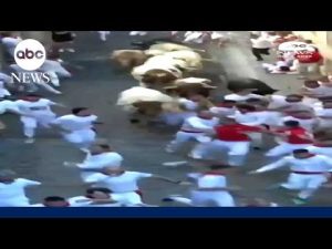 Read more about the article Five injured in Pamplona’s running of the bulls