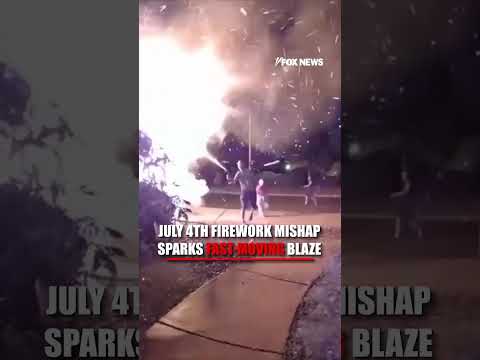 You are currently viewing Firework mishap SPARKS fast-moving blaze #shorts #foxnews #news #us