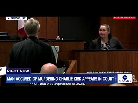 Read more about the article Man accused of murdering Charlie Kirk appears in court for preliminary hearing: LIVE