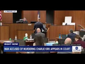 Read more about the article Man accused of murdering Charlie Kirk appears in court for preliminary hearing: LIVE