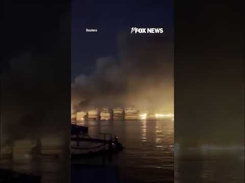 You are currently viewing NEW: Smoke RISES from an Iranian port after new wave of US strikes #news #foxnews #us #shorts