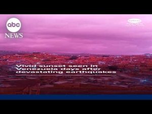 Read more about the article Vivid sunset seen in Venezuela days after devastating earthquakes