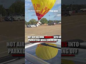 Read more about the article Hot air balloon CRASHES into parked car while taking off #foxnews #news #us #fox