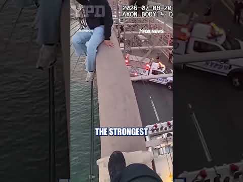 Read more about the article NYPD officers SAVE woman threatening to JUMP from Brooklyn Bridge #foxnews #news #us #fox