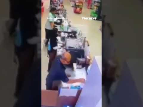 You are currently viewing Elderly driver CRASHES EV into convenience store #shorts #world #news #us #viral