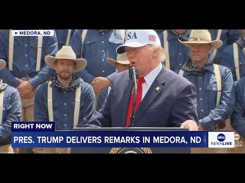 You are currently viewing President Trump delivers remarks in Medora, ND: LIVE