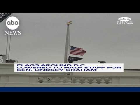 Read more about the article Flags around D.C. lowered to half-staff for Sen. Lindsey Graham
