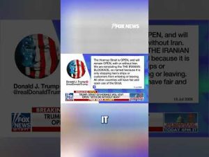 Read more about the article BREAKING: Trump makes MAJOR announcement on Iranian blockade #shorts #foxnews #trump #iran
