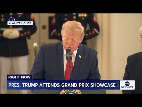 You are currently viewing LIVE: President Trump attends Grand Prix showcase at the White House