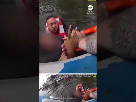 Read more about the article Bodycam footage shows moment NYPD officer drove into murky creek to rescue woman
