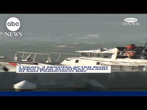 Read more about the article 1 dead, 3 missing after boat sinks in San Francisco Bay