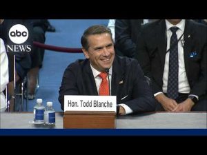 Read more about the article Todd Blanche questioned at attorney general confirmation hearing