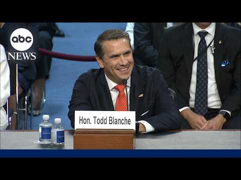 Read more about the article Todd Blanche questioned at attorney general confirmation hearing