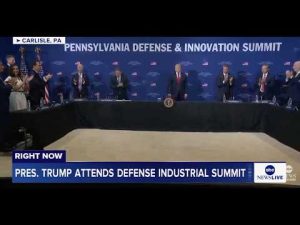 Read more about the article President Trump attends defense industrial summit at U.S. Army War College: LIVE