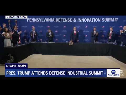 Read more about the article President Trump attends defense industrial summit at U.S. Army War College: LIVE