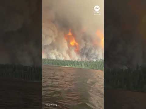 Read more about the article Lake Tamarack engulfed in flames from Canadian wildfire