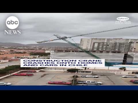 Read more about the article Construction crane crashes into homes and cars in Chile